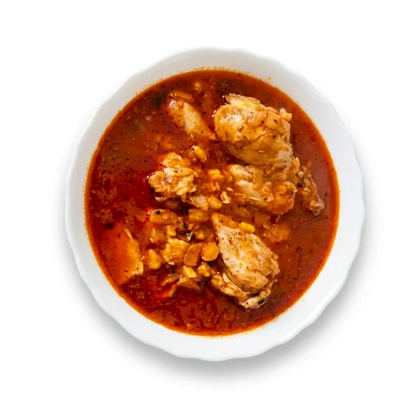 ملاح دجاج مع خبز