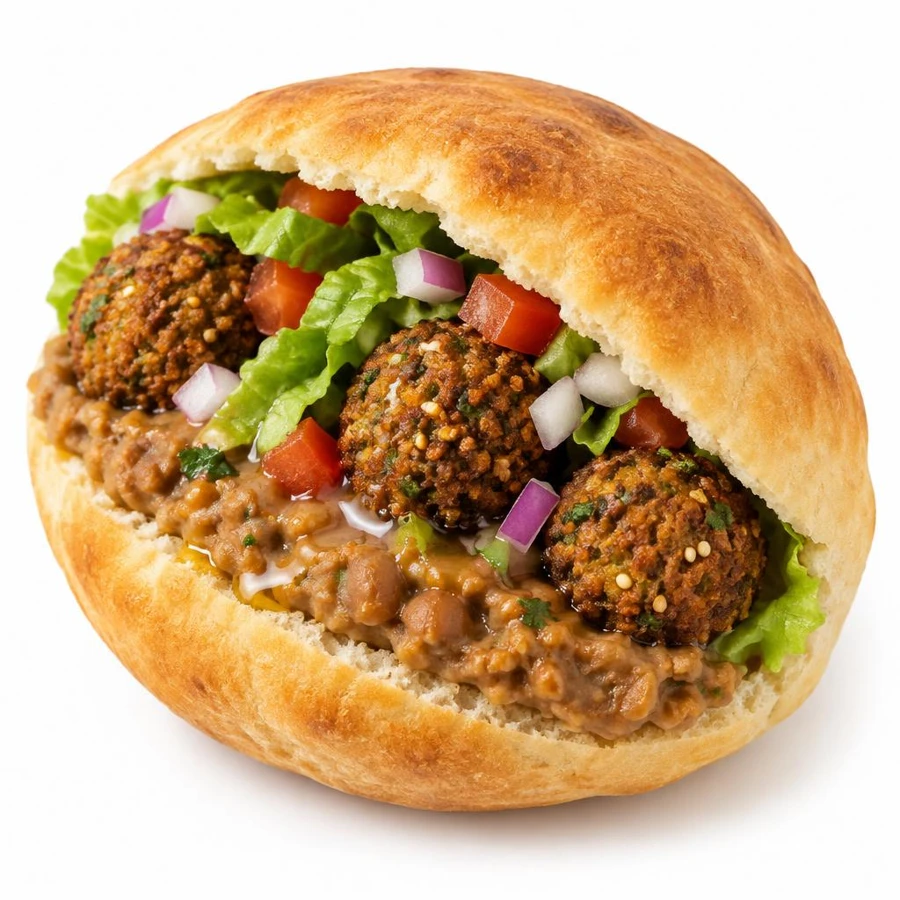 ساندويتش فول فلافل